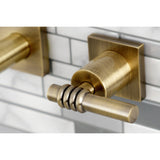 Milano Two-Handle 3-Hole Wall Mount Tub Faucet