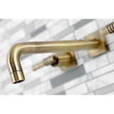Milano Two-Handle 3-Hole Wall Mount Tub Faucet