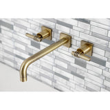 Milano Two-Handle 3-Hole Wall Mount Tub Faucet