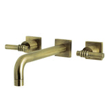 Milano Two-Handle 3-Hole Wall Mount Tub Faucet