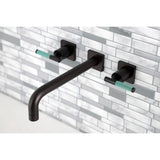 Kaiser Two-Handle 3-Hole Wall Mount Tub Faucet