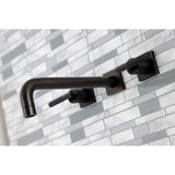 Kaiser Two-Handle 3-Hole Wall Mount Tub Faucet