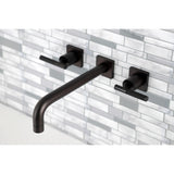 Kaiser Two-Handle 3-Hole Wall Mount Tub Faucet