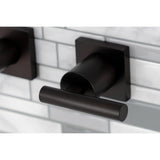 Manhattan Two-Handle 3-Hole Wall Mount Tub Faucet