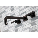 Manhattan Two-Handle 3-Hole Wall Mount Tub Faucet