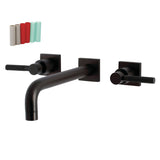 Kaiser Two-Handle 3-Hole Wall Mount Tub Faucet