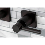 Concord Two-Handle 3-Hole Wall Mount Tub Faucet