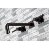 Concord Two-Handle 3-Hole Wall Mount Tub Faucet
