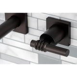 Milano Two-Handle 3-Hole Wall Mount Tub Faucet