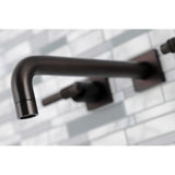 Milano Two-Handle 3-Hole Wall Mount Tub Faucet
