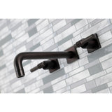 Milano Two-Handle 3-Hole Wall Mount Tub Faucet