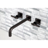 Milano Two-Handle 3-Hole Wall Mount Tub Faucet
