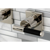 Kaiser Two-Handle 3-Hole Wall Mount Tub Faucet
