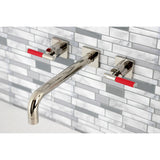 Kaiser Two-Handle 3-Hole Wall Mount Tub Faucet