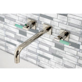 Kaiser Two-Handle 3-Hole Wall Mount Tub Faucet