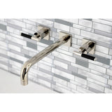 Kaiser Two-Handle 3-Hole Wall Mount Tub Faucet