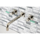 Kaiser Two-Handle 3-Hole Wall Mount Tub Faucet