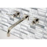 Kaiser Two-Handle 3-Hole Wall Mount Tub Faucet