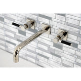 Kaiser Two-Handle 3-Hole Wall Mount Tub Faucet