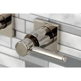 Concord Two-Handle 3-Hole Wall Mount Tub Faucet