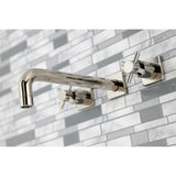 Concord Two-Handle 3-Hole Wall Mount Tub Faucet