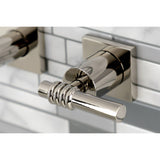 Milano Two-Handle 3-Hole Wall Mount Tub Faucet