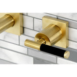Kaiser Two-Handle 3-Hole Wall Mount Tub Faucet