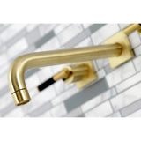 Kaiser Two-Handle 3-Hole Wall Mount Tub Faucet