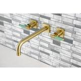 Kaiser Two-Handle 3-Hole Wall Mount Tub Faucet