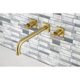 Kaiser Two-Handle 3-Hole Wall Mount Tub Faucet