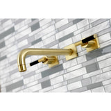 Kaiser Two-Handle 3-Hole Wall Mount Tub Faucet