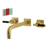 Kaiser Two-Handle 3-Hole Wall Mount Tub Faucet