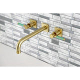 Kaiser Two-Handle 3-Hole Wall Mount Tub Faucet