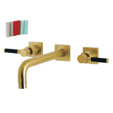 Kaiser Two-Handle 3-Hole Wall Mount Tub Faucet