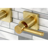Concord Two-Handle 3-Hole Wall Mount Tub Faucet