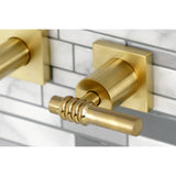 Milano Two-Handle 3-Hole Wall Mount Tub Faucet
