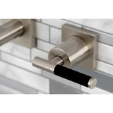 Kaiser Two-Handle 3-Hole Wall Mount Tub Faucet