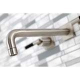 Kaiser Two-Handle 3-Hole Wall Mount Tub Faucet