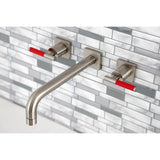 Kaiser Two-Handle 3-Hole Wall Mount Tub Faucet