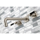 Kaiser Two-Handle 3-Hole Wall Mount Tub Faucet