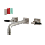 Kaiser Two-Handle 3-Hole Wall Mount Tub Faucet