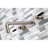 Kaiser Two-Handle 3-Hole Wall Mount Tub Faucet
