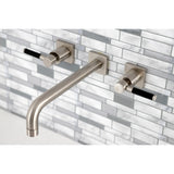 Kaiser Two-Handle 3-Hole Wall Mount Tub Faucet
