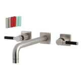 Kaiser Two-Handle 3-Hole Wall Mount Tub Faucet