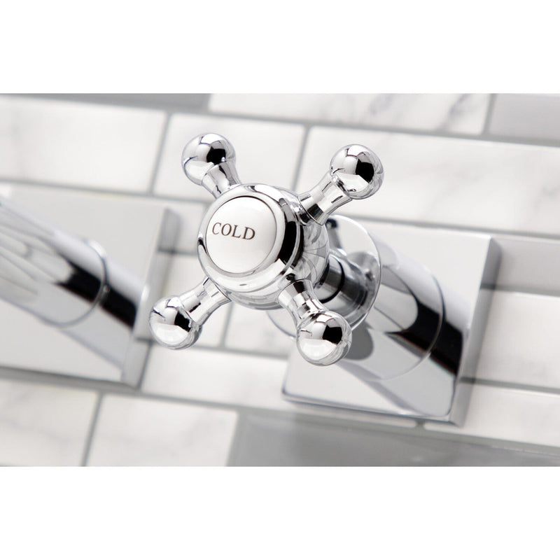 Metropolitan Two-Handle 3-Hole Wall Mount Tub Faucet