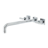 Manhattan Two-Handle 3-Hole Wall Mount Tub Faucet