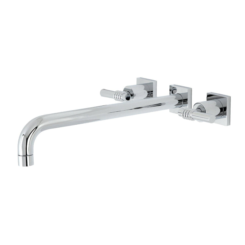 Milano Two-Handle 3-Hole Wall Mount Roman Tub Faucet