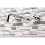 Millennium Two-Handle 3-Hole Wall Mount Tub Faucet