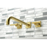 Manhattan Two-Handle 3-Hole Wall Mount Roman Tub Faucet
