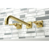 Milano Two-Handle 3-Hole Wall Mount Roman Tub Faucet
